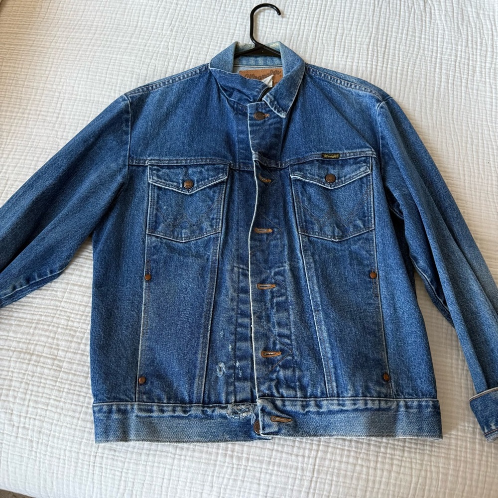 Vintage Wrangler Denim Blue Western Jacket